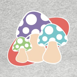 Polka Dot Mushroom Trio T-Shirt